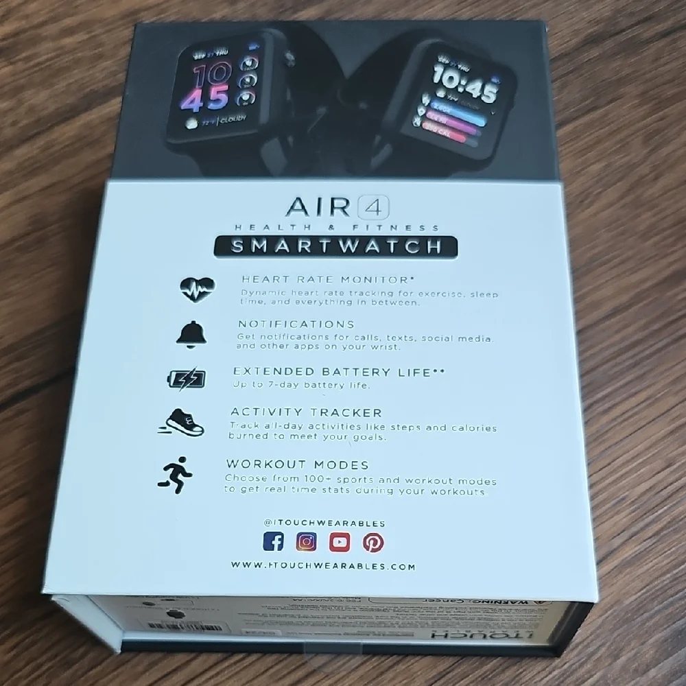 iTouch Air 4 Black Smartwatch